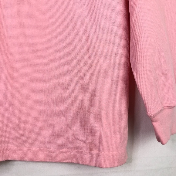 🦄2/$20 NWT Bossini Pink Long Sleeve Polo Shirt - Picture 3 of 7